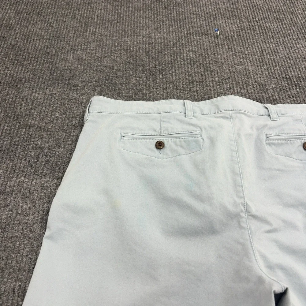 LL Bean Shorts Mens 40 Blue Cotton Spandex Standard Fit Chino Casual Outdoor